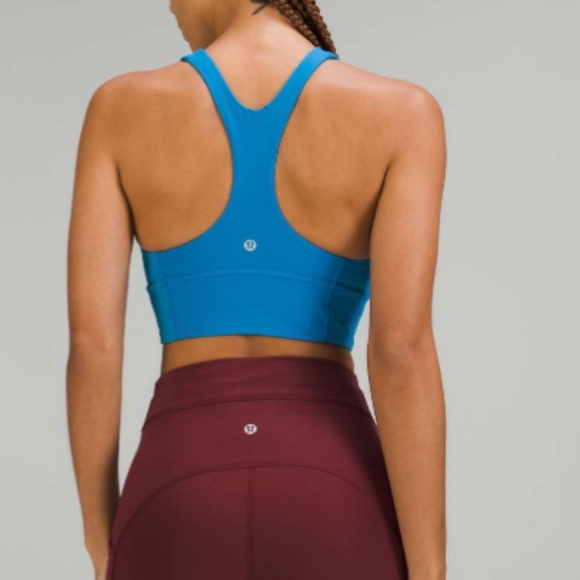 Lululemon Wunder Train Longline Bra *Medium Support, C/D Cup Poolside Size 8 - Picture 2 of 4